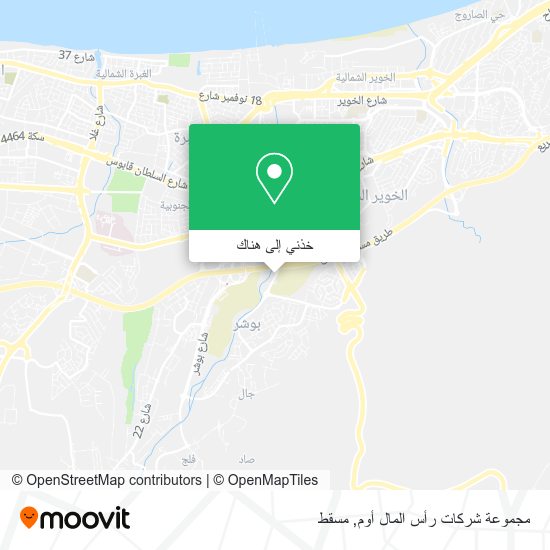 خريطة مجموعة شركات رأس المال أوم