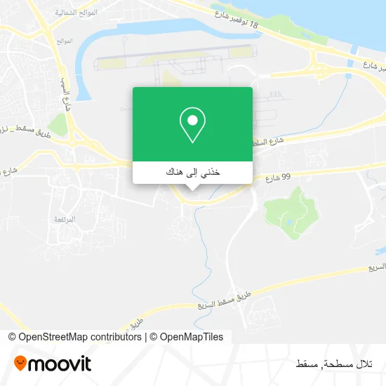 خريطة تلال مسطحة