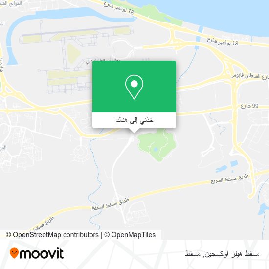 خريطة مسقط هيلز اوكسجين
