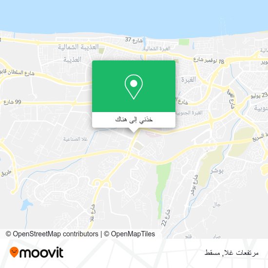 خريطة مرتفعات غلا