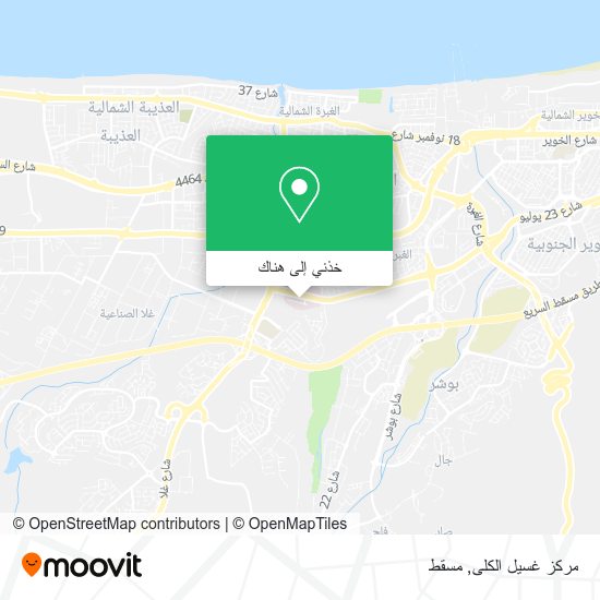 خريطة مركز غسيل الكلى