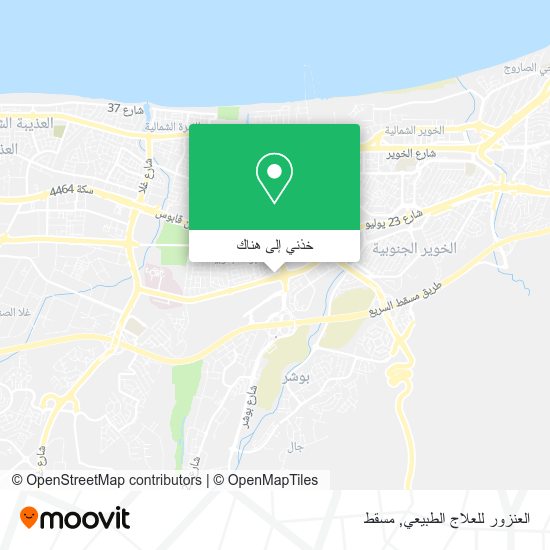 خريطة العنزور للعلاج الطبيعي