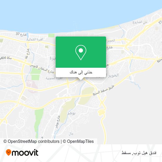 خريطة فندق هيل توب