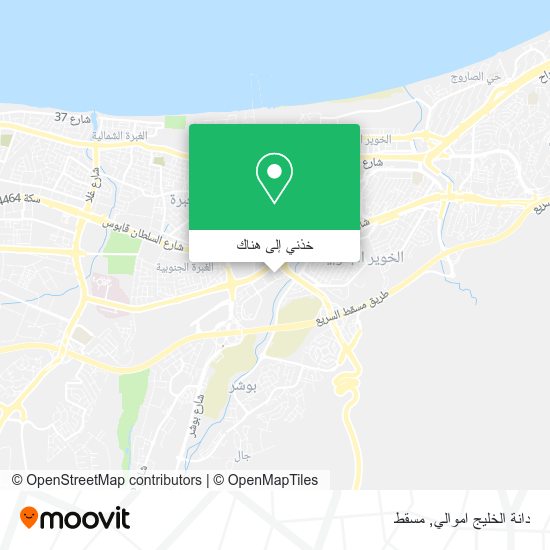 خريطة دانة الخليج اموالي