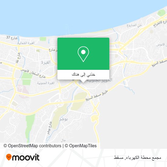 خريطة مجمع محطة الكهرباء