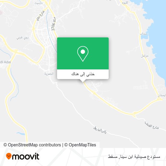 خريطة مستودع صيدلية ابن سينا