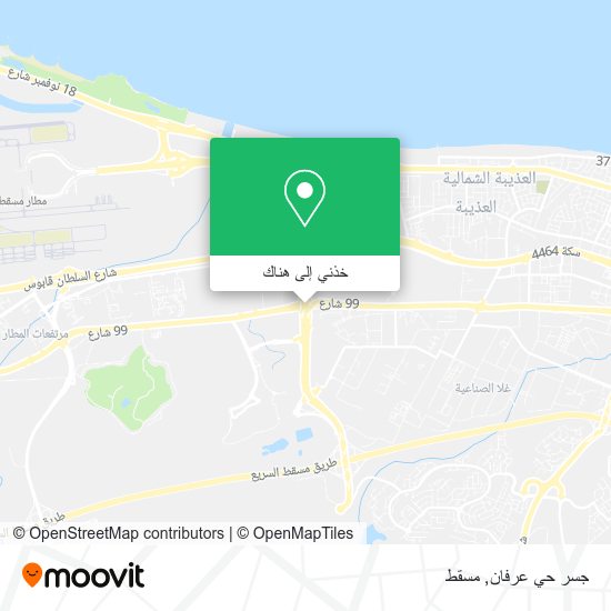 خريطة جسر حي عرفان
