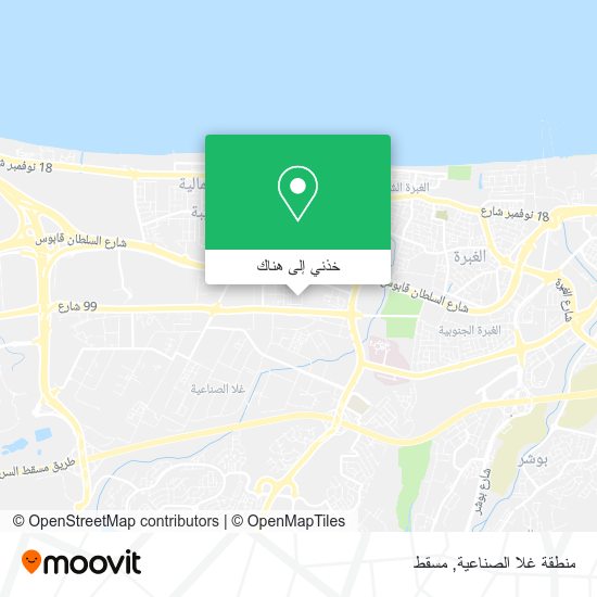خريطة منطقة غلا الصناعية