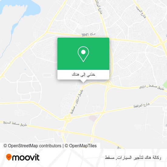 خريطة وكالة هاك لتأجير السيارات