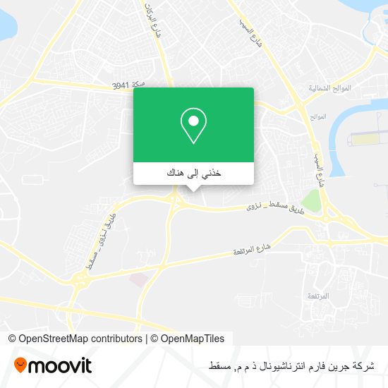 خريطة شركة جرين فارم انترناشيونال ذ م م