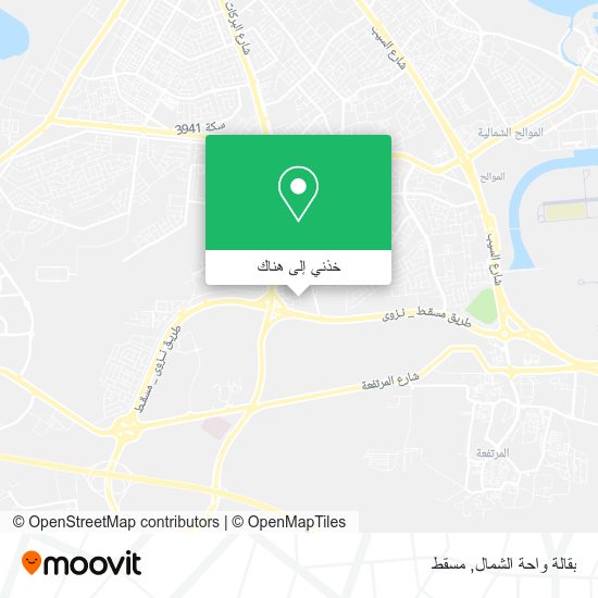خريطة بقالة واحة الشمال