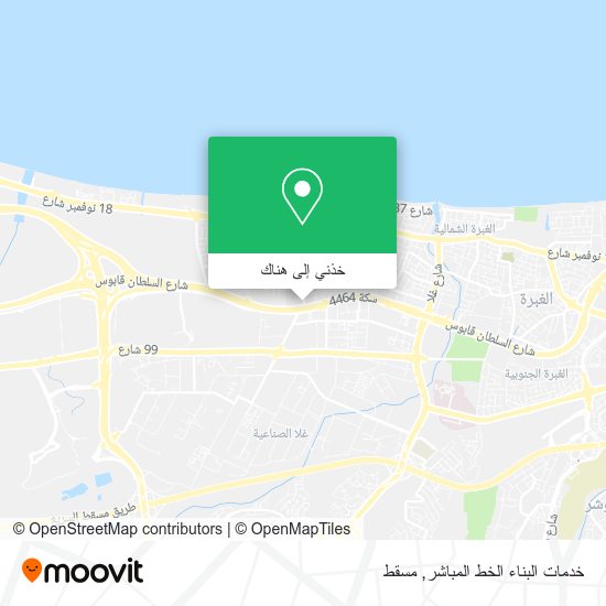 خريطة خدمات البناء الخط المباشر