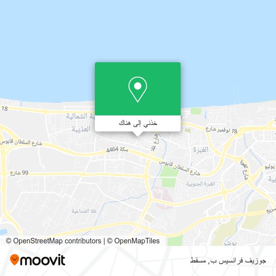خريطة جوزيف فرانسيس ب