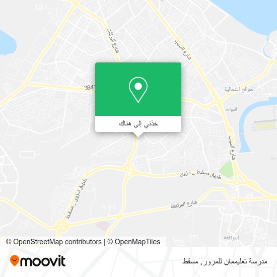 خريطة مدرسة تعليممان للمرور