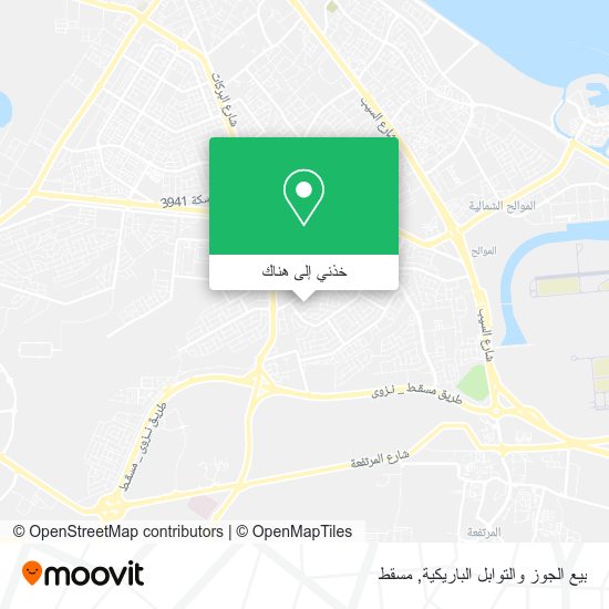 خريطة بيع الجوز والتوابل الباريكية