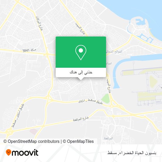 خريطة بنسيون الحياة الخضراء