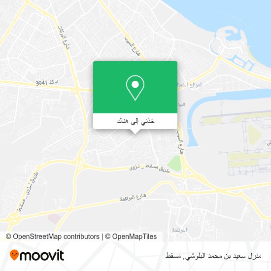 خريطة منزل سعيد بن محمد البلوشي