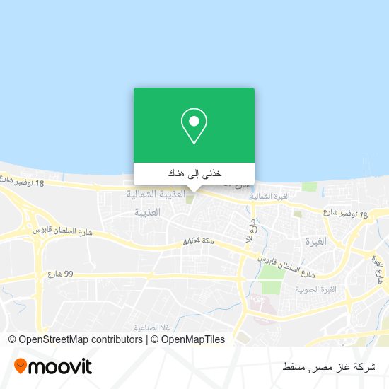 خريطة شركة غاز مصر
