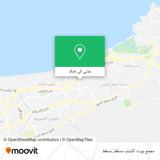 خريطة مجمع بيوت الشباب مسقط