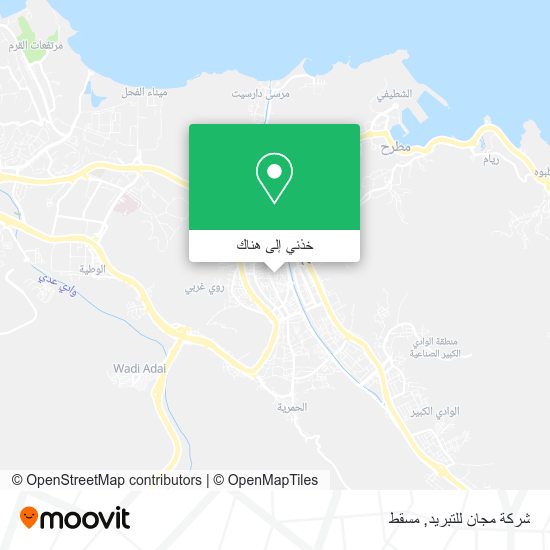 خريطة شركة مجان للتبريد