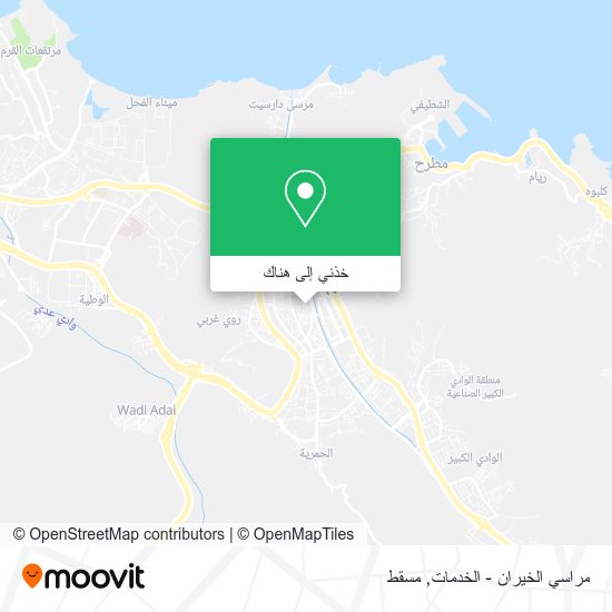 خريطة مراسي الخيران - الخدمات