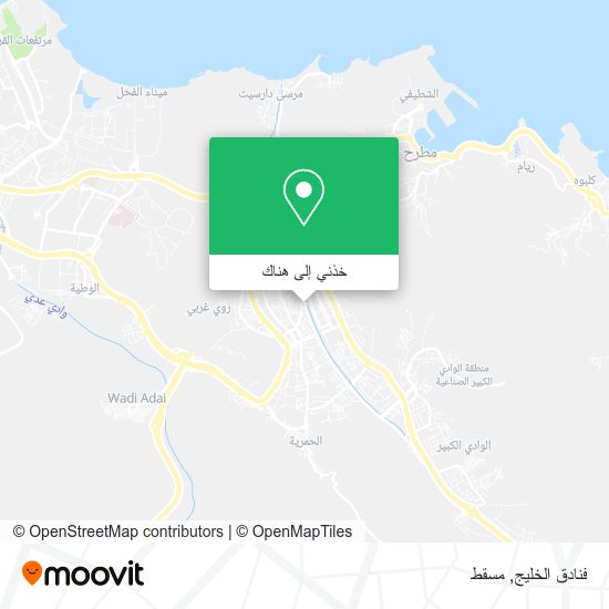خريطة فنادق الخليج