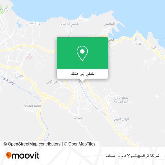 خريطة شركة ترانسبيننسولا ذ م م