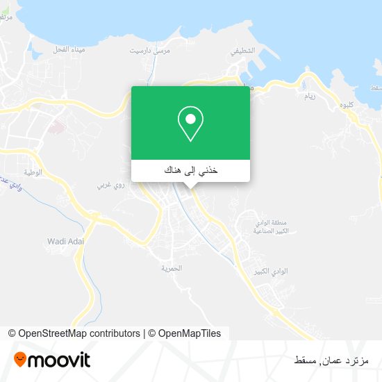 خريطة مزترد عمان