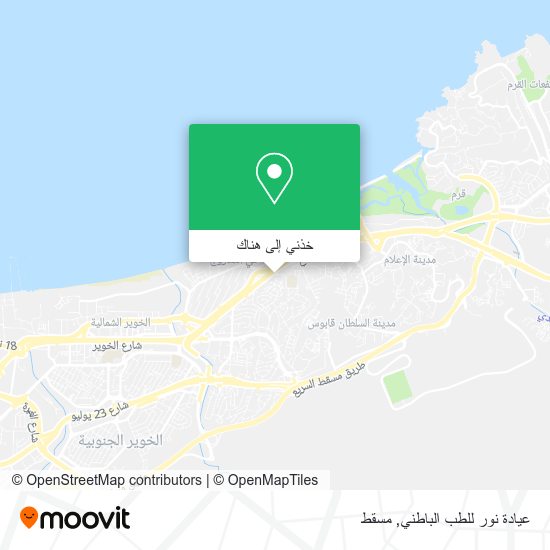 خريطة عيادة نور للطب الباطني