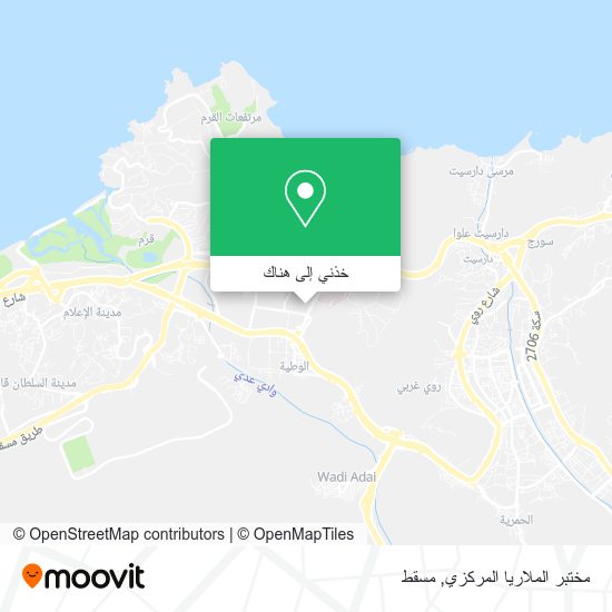 خريطة مختبر الملاريا المركزي