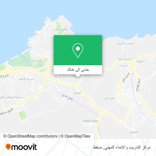 خريطة مركز التدريب والإنماء المهني
