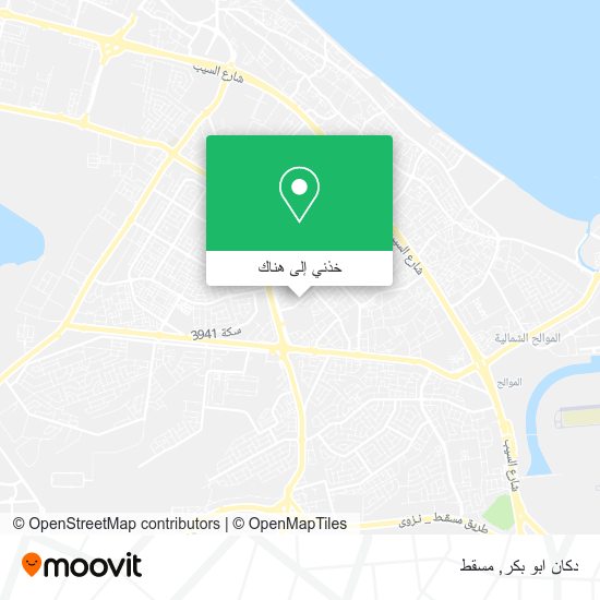 خريطة دكان ابو بكر