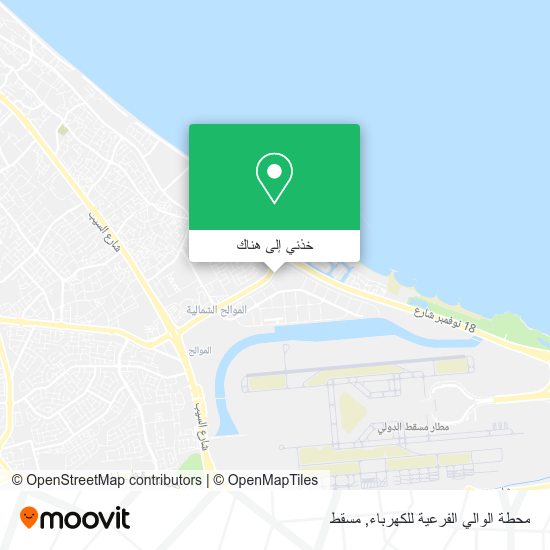خريطة محطة الوالي الفرعية للكهرباء