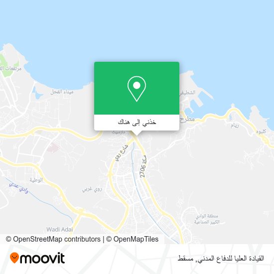 خريطة القيادة العليا للدفاع المدني