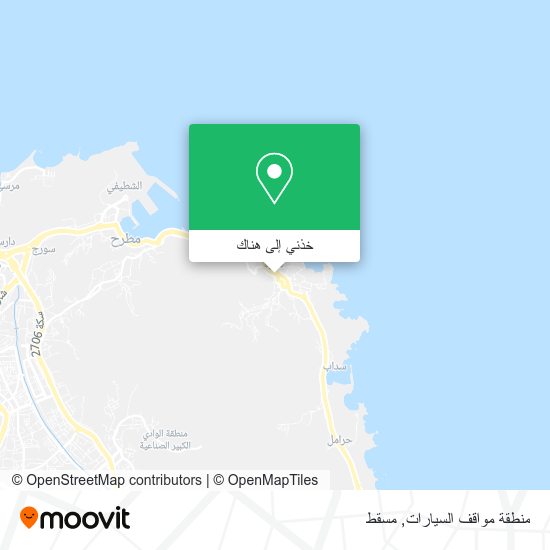 خريطة منطقة مواقف السيارات