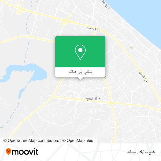 خريطة غنج بوتيك
