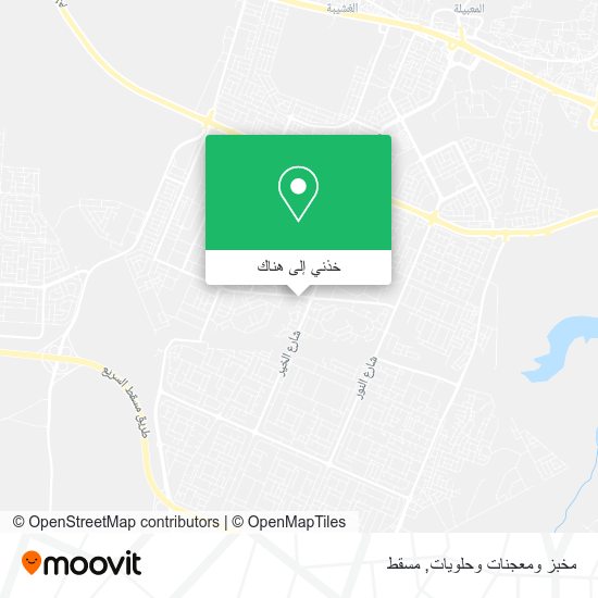 خريطة مخبز ومعجنات وحلويات