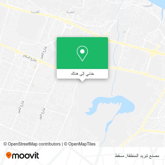 خريطة مصنع تبريد المنطقة