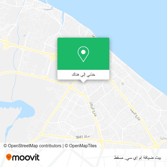 خريطة بيت ضيافة إم إي سي