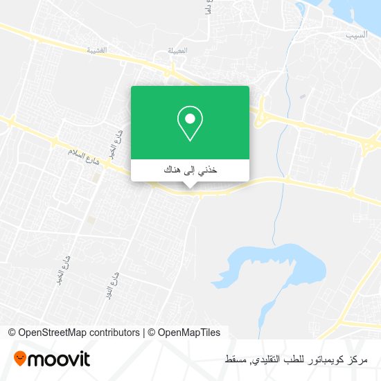 خريطة مركز كويمباتور للطب التقليدي
