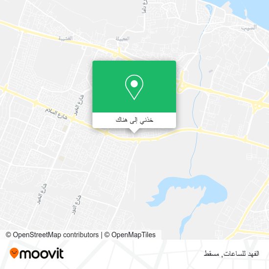 خريطة الفهد للساعات