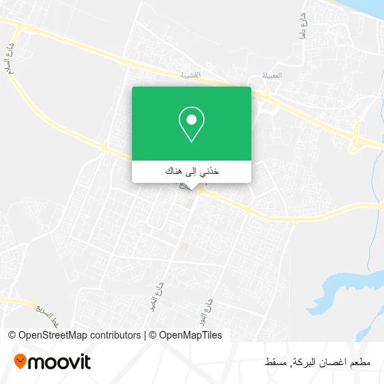 خريطة مطعم اغصان البركة