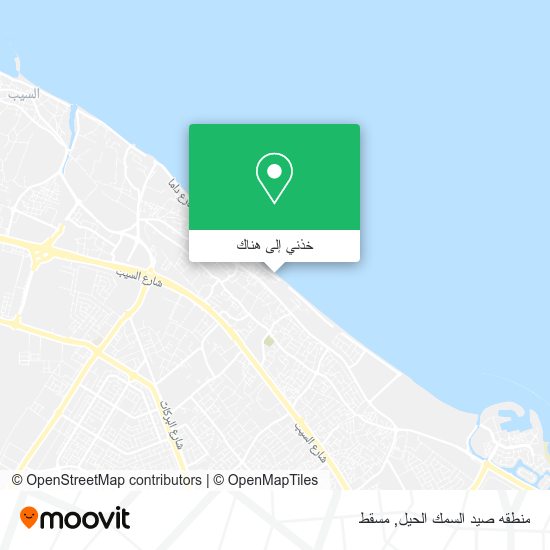 خريطة منطقه صيد السمك الحيل