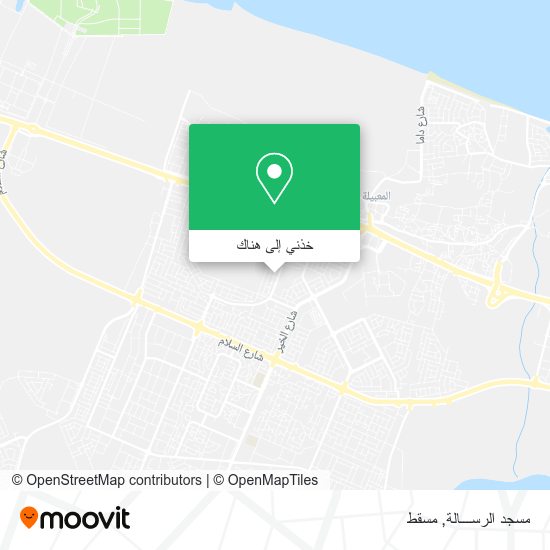 خريطة مسجد الرســـالة