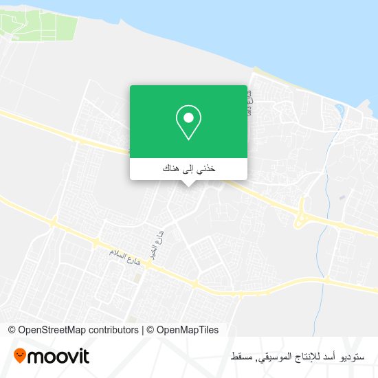 خريطة ستوديو أسد للإنتاج الموسيقي