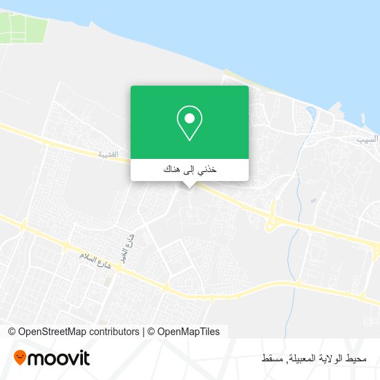خريطة محيط الولاية المعبيلة