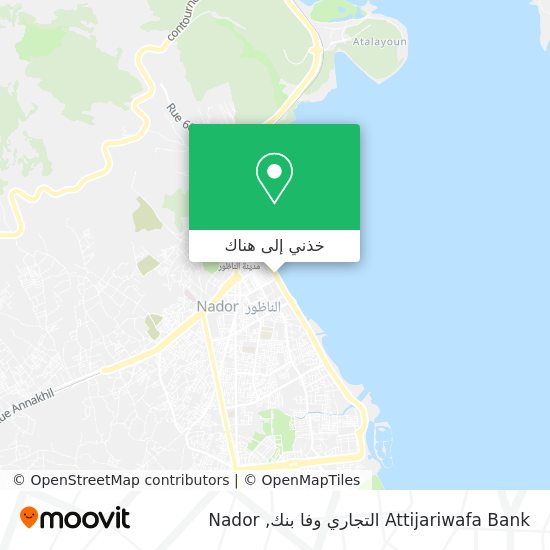 خريطة Attijariwafa Bank التجاري وفا بنك