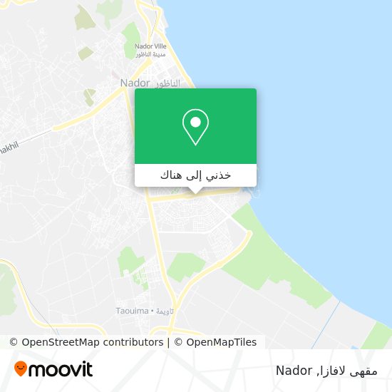 خريطة مقهى لافازا
