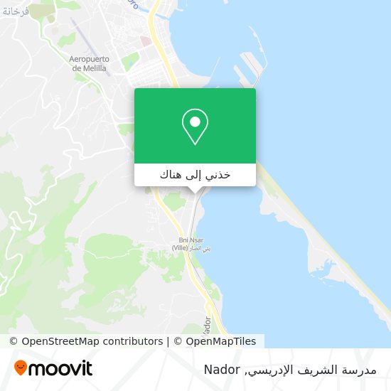 خريطة مدرسة الشريف الإدريسي