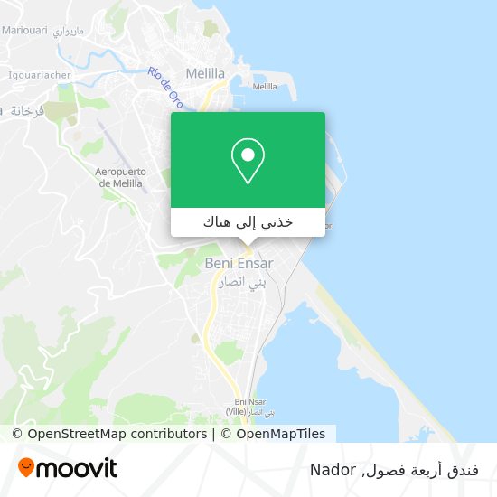 خريطة فندق أربعة فصول
